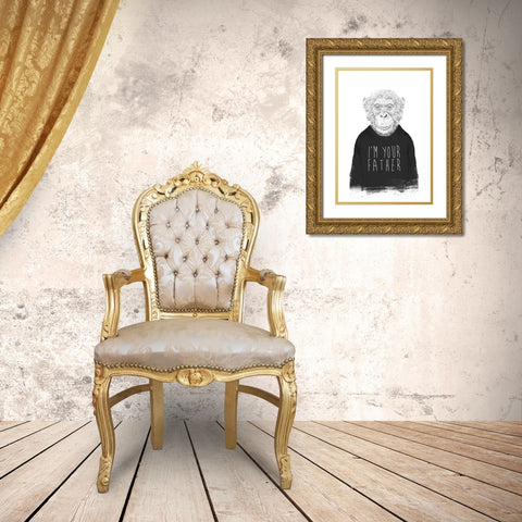 Im your father Gold Ornate Wood Framed Art Print with Double Matting by Solti, Balazs