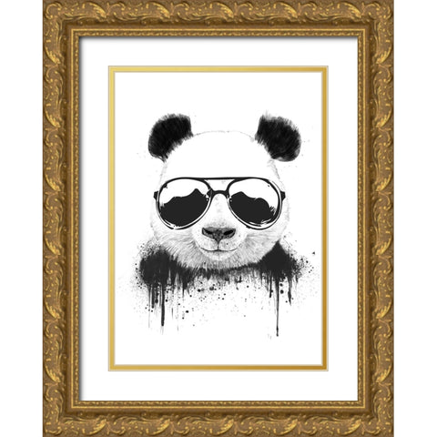 Stay Cool Gold Ornate Wood Framed Art Print with Double Matting by Solti, Balazs