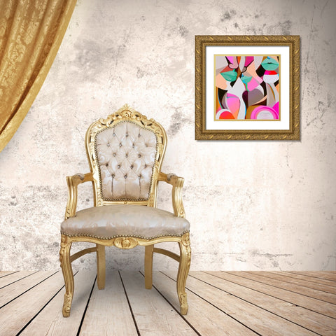 Confessions Gold Ornate Wood Framed Art Print with Double Matting by Florea, Simona