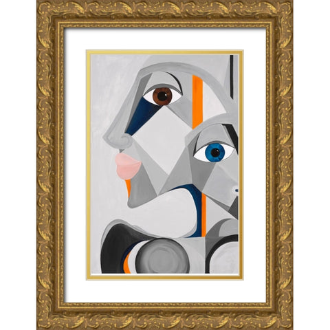 Mon Petit Marinier Gold Ornate Wood Framed Art Print with Double Matting by Florea, Simona