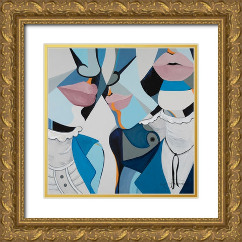 The Pankhursts Gold Ornate Wood Framed Art Print with Double Matting by Florea, Simona