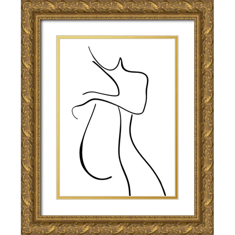 Daydreaming I Gold Ornate Wood Framed Art Print with Double Matting by Laiz Blursbyai, Rosana