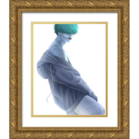 Rajiv Gold Ornate Wood Framed Art Print with Double Matting by Griesel, Jolene