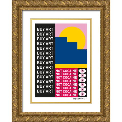 BUY ART Gold Ornate Wood Framed Art Print with Double Matting by Ortiz, Sergio