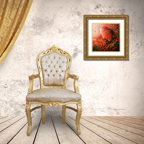 Mother Nature Gold Ornate Wood Framed Art Print with Double Matting by Mukherjee, Dhananjoy
