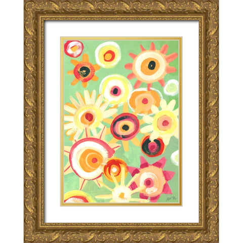 Sunny Days Gold Ornate Wood Framed Art Print with Double Matting by Zwara, Ania