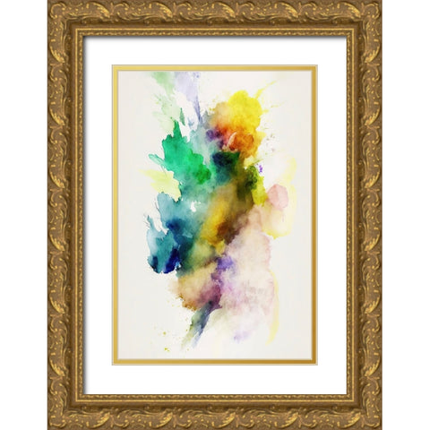 Smoke Drifts Gold Ornate Wood Framed Art Print with Double Matting by Mauro