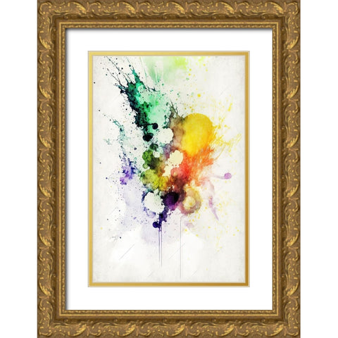 Fluid Dreams Gold Ornate Wood Framed Art Print with Double Matting by Mauro