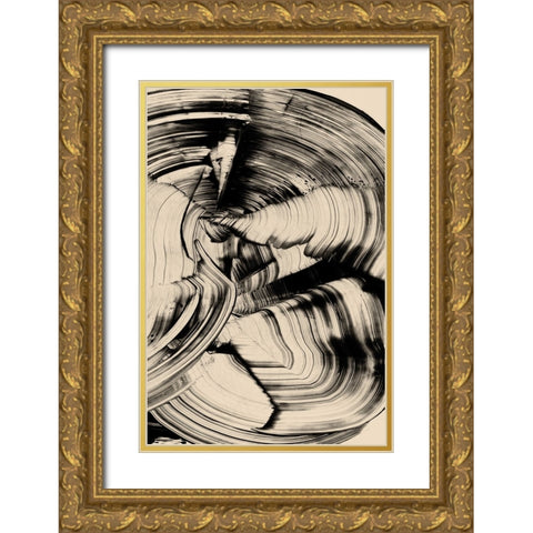 Tornado Gold Ornate Wood Framed Art Print with Double Matting by Hobday, Dan