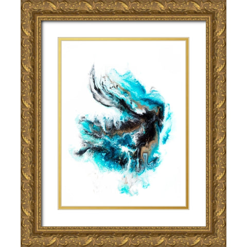 Acropora Gold Ornate Wood Framed Art Print with Double Matting by Storms, Alyson