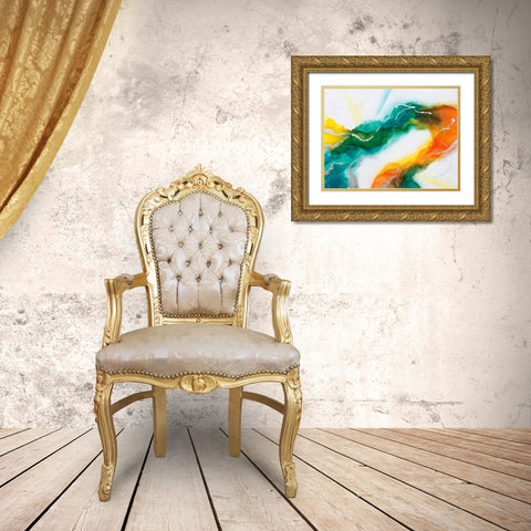 Adaptive Optics Gold Ornate Wood Framed Art Print with Double Matting by Storms, Alyson