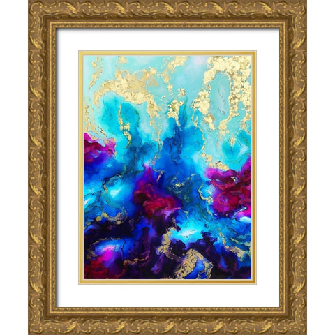 Andromeda Gold Ornate Wood Framed Art Print with Double Matting by Storms, Alyson