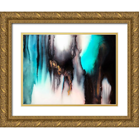 Cavern Gold Ornate Wood Framed Art Print with Double Matting by Storms, Alyson