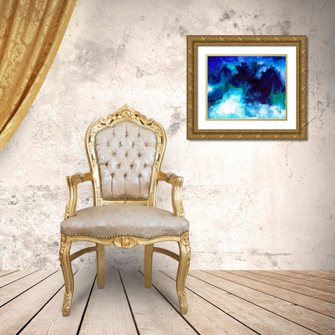 Deep Sea Gold Ornate Wood Framed Art Print with Double Matting by Storms, Alyson