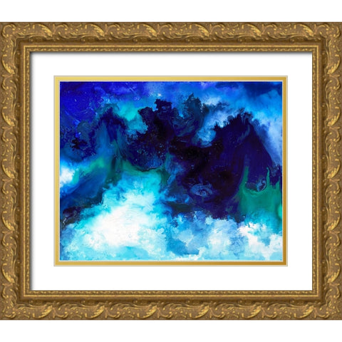 Deep Sea Gold Ornate Wood Framed Art Print with Double Matting by Storms, Alyson