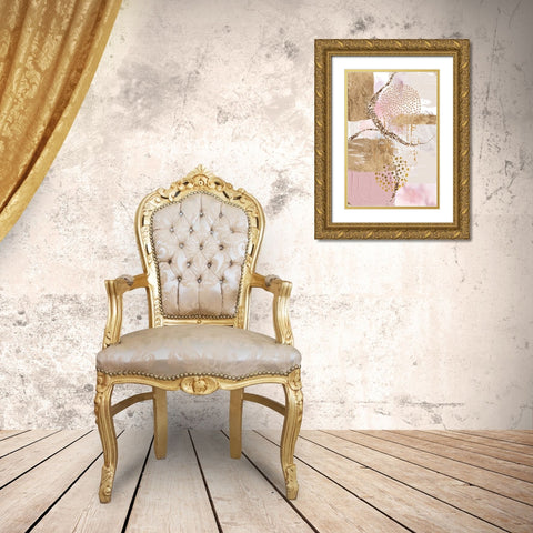 Golden Sunrise Gold Ornate Wood Framed Art Print with Double Matting by Ann Moss, Sally