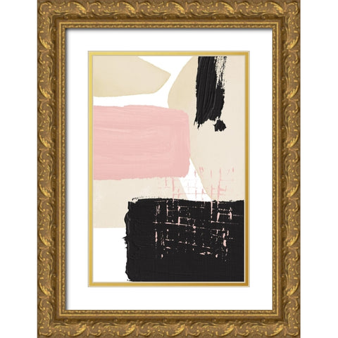 Expression of calm-1 Gold Ornate Wood Framed Art Print with Double Matting by Ann Moss, Sally