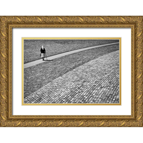 Way Of Life Gold Ornate Wood Framed Art Print with Double Matting by Balenzategui, Kike