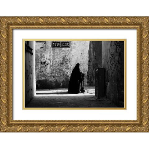 S4 E1/ 13 St. Gold Ornate Wood Framed Art Print with Double Matting by A. Al Traifi, Zuhair