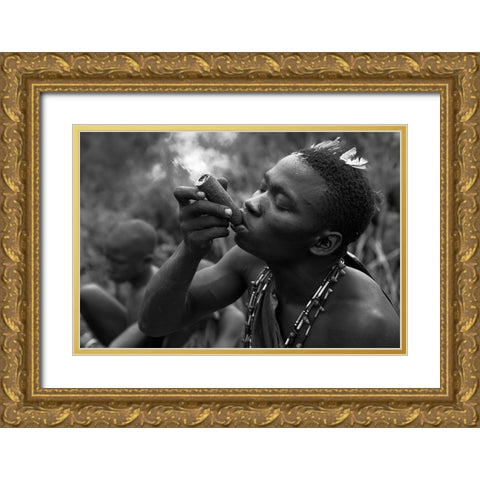 This Is The Beginning Of The End Gold Ornate Wood Framed Art Print with Double Matting by Eichelberg, Amnon