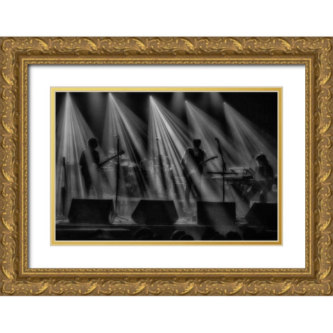 On Stage Gold Ornate Wood Framed Art Print with Double Matting by Popan, Adrian