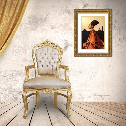 Construction Gold Ornate Wood Framed Art Print with Double Matting by Smirnov, Sergei