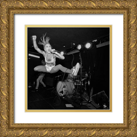 Jump Gold Ornate Wood Framed Art Print with Double Matting by Moberg Jessen, Henrik