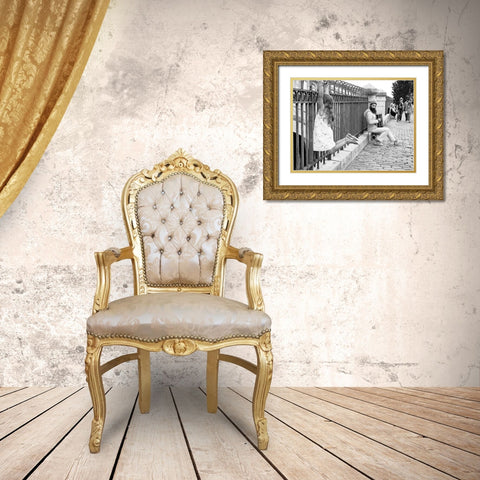 Lah Gold Ornate Wood Framed Art Print with Double Matting by Licko, Jaro