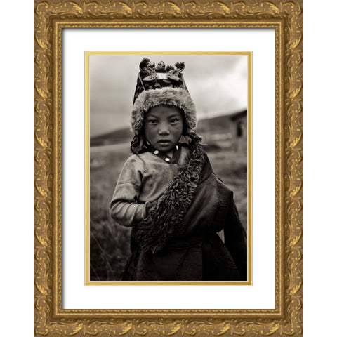 The Little Prince Gold Ornate Wood Framed Art Print with Double Matting by Marino, Nicolas