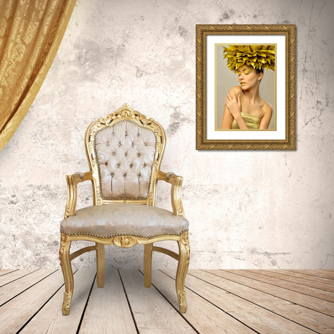 Gabi Gold Ornate Wood Framed Art Print with Double Matting by Tonov, Ivan