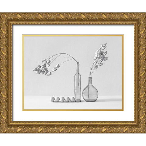 .....~Ii~ Gold Ornate Wood Framed Art Print with Double Matting by Lazarov, Dimitar
