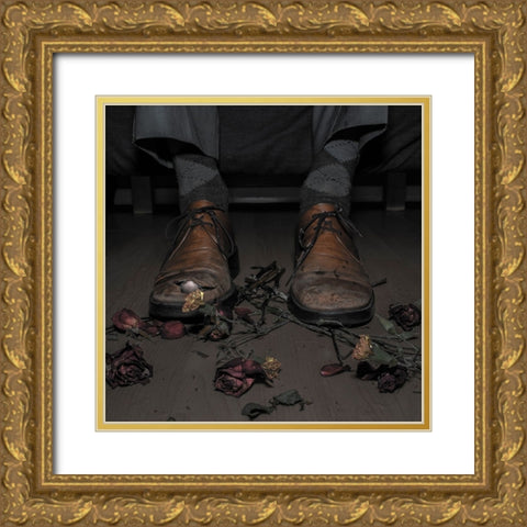 Bad Times For Poets Gold Ornate Wood Framed Art Print with Double Matting by Gali, Marcos
