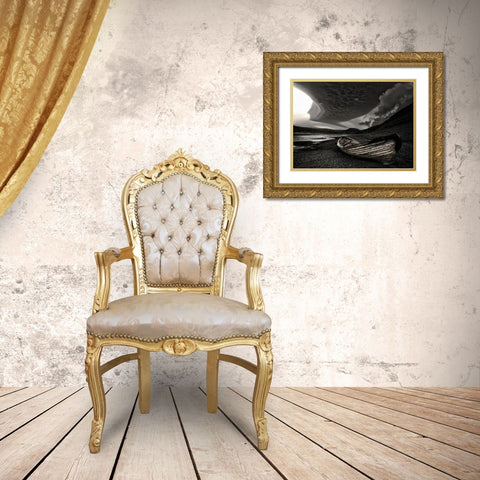 Murky Gold Ornate Wood Framed Art Print with Double Matting by H. Ingibergsson, Torsteinn