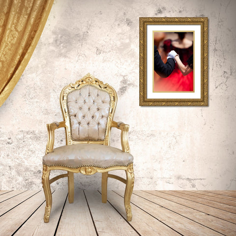 The Ballet Gold Ornate Wood Framed Art Print with Double Matting by Cametti Aspri, Daniele