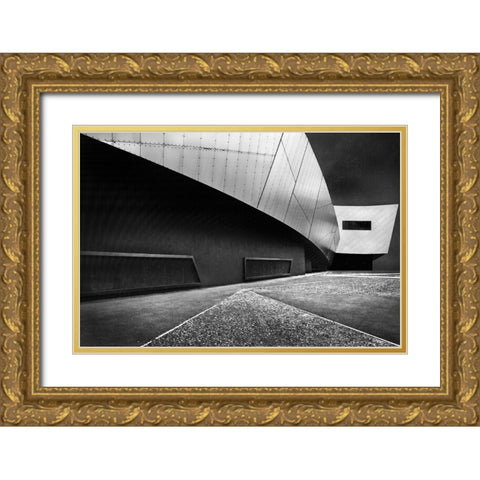 Overhang Gold Ornate Wood Framed Art Print with Double Matting by Wride, Linda