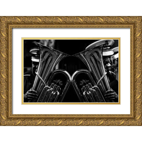 Untitled Gold Ornate Wood Framed Art Print with Double Matting by nebula