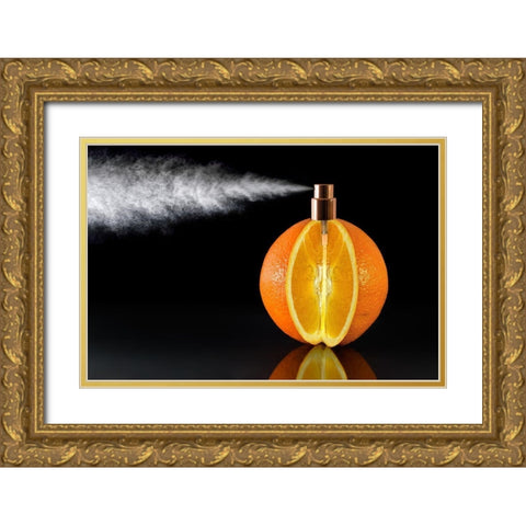 Natural Perfum Gold Ornate Wood Framed Art Print with Double Matting by M. Garcia, Jesus