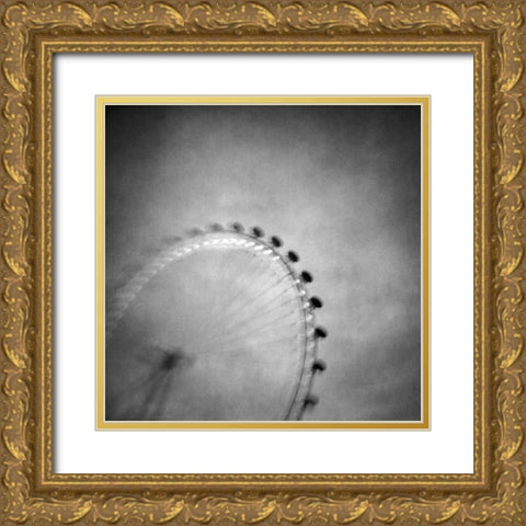 Spinning Round Gold Ornate Wood Framed Art Print with Double Matting by Bagiatis, Vangelis