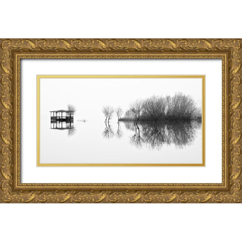 Changes Gold Ornate Wood Framed Art Print with Double Matting by Abrantes, Paulo