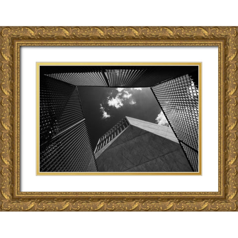 The House Of The Clouds Gold Ornate Wood Framed Art Print with Double Matting by P Neto, Filipe