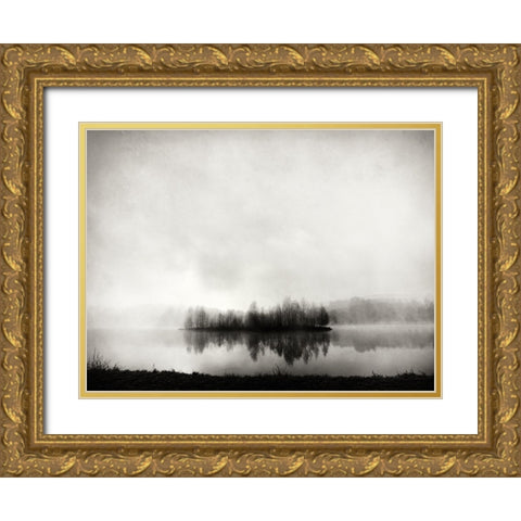 Isle Of Silence Gold Ornate Wood Framed Art Print with Double Matting by Bogner, Franz