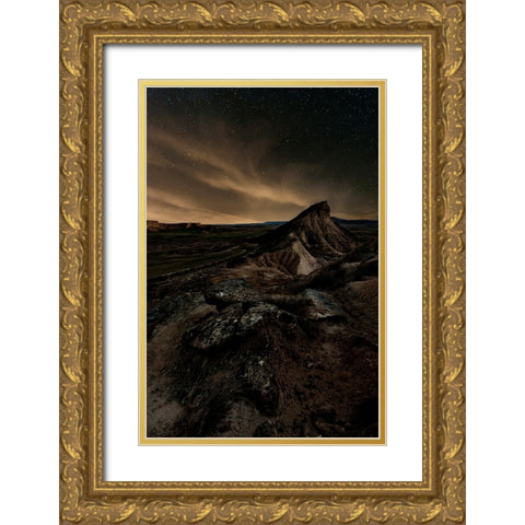 Broken Gold Ornate Wood Framed Art Print with Double Matting by Martin Castan, David