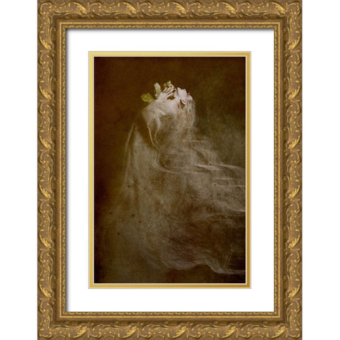 Autumn Gold Ornate Wood Framed Art Print with Double Matting by Mest, Olga