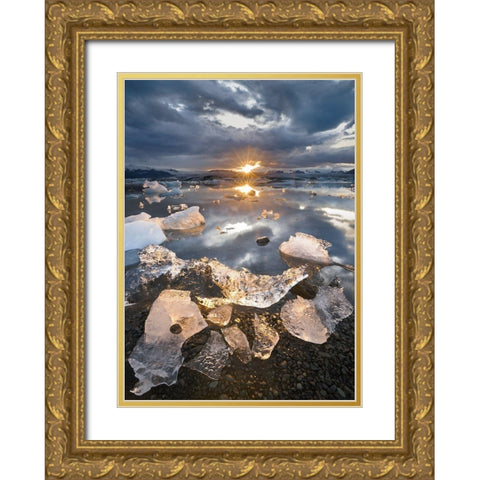Transmission Gold Ornate Wood Framed Art Print with Double Matting by Wrobel, Karsten