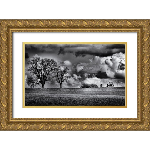 Old Man Look At My Life Gold Ornate Wood Framed Art Print with Double Matting by Hartlieb, Jurgen