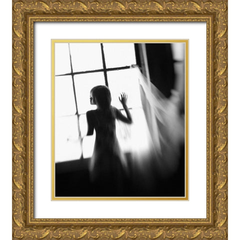 Prison Bride Gold Ornate Wood Framed Art Print with Double Matting by Kisworo, Sebastian