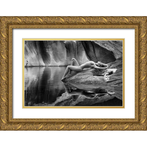 Place Of Dreams Gold Ornate Wood Framed Art Print with Double Matting by Birkhofer, Bruno