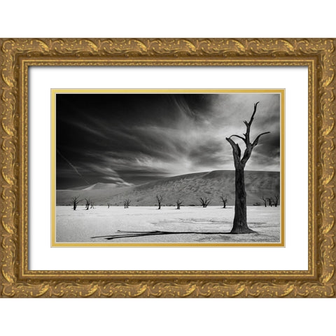 The Army Of The Dead Gold Ornate Wood Framed Art Print with Double Matting by Guillemot, Mathilde