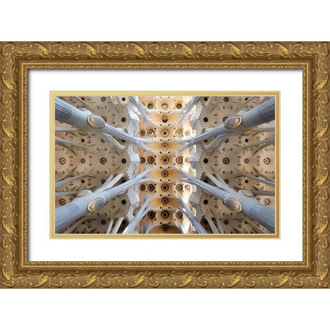 X Gold Ornate Wood Framed Art Print with Double Matting by Koga, Hiroaki