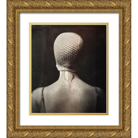 The Wonderful Bath Gold Ornate Wood Framed Art Print with Double Matting by Droste, Holger